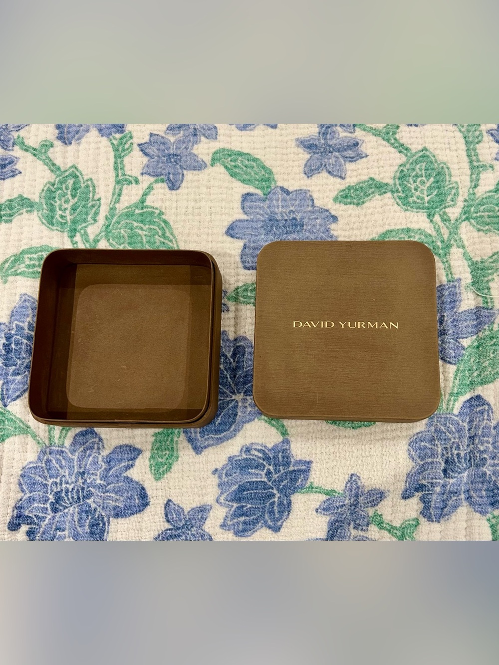 David Yurman Brown Jewelry Gift Box Storage Case 4.5” x 4.5” x 2”
